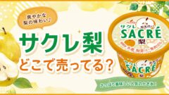 サクレ梨はどこで売ってる？サタプラ夏アイス1位